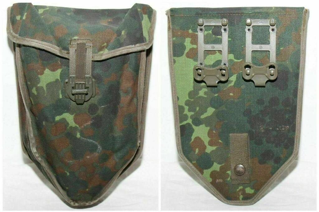 Original BW Bundeswehr Koppeltragesystem flecktarn 4-teilig mit 2 Taschen