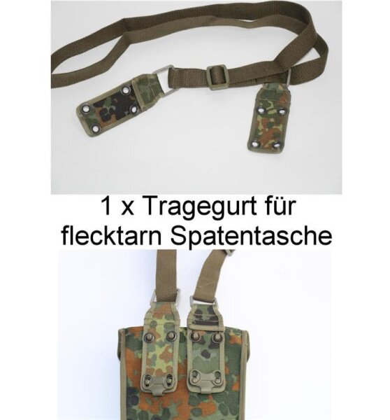 Original Bundeswehr Klappspaten Feldspaten Klappschaufel + Gurt + Tasche