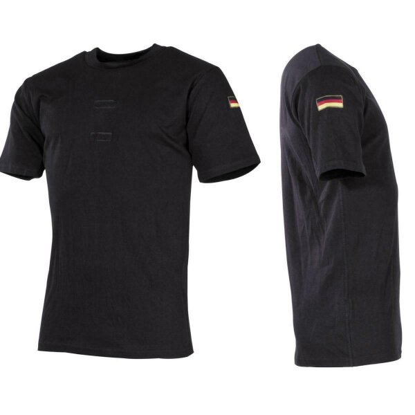 MFH Bundeswehr T-Shirt Tropenunterhemd halbarm  Klett und Nationalitätsabzeichen