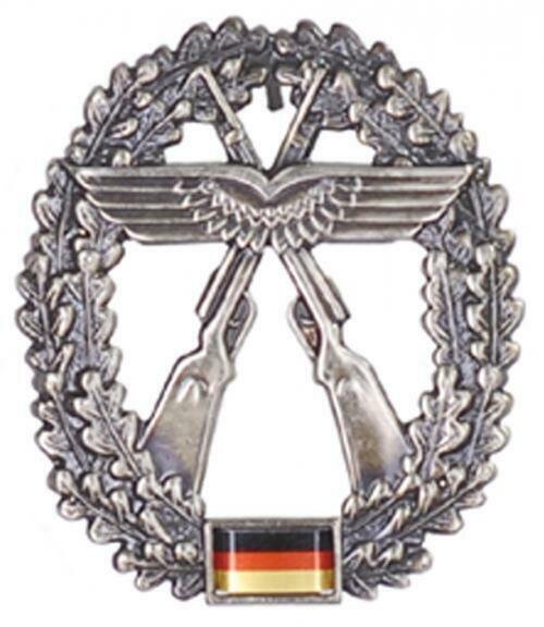 orig. Bundeswehr Barett Abzeichen Metall Barett Mütze Metall BW Truppengattung Luftwaffen-Sicherungstruppe (25)