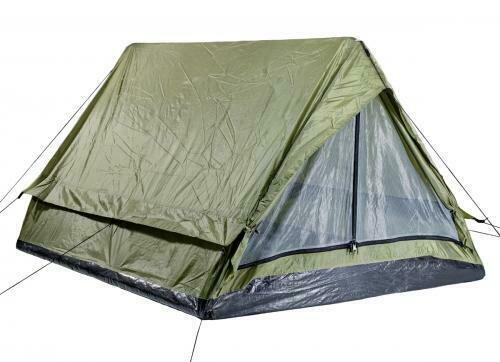 Zelt "Minipack" - Ranger für 2 Personen mit Pack- und Tragetasche, Moskito-Netze
