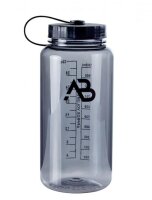 Flasche (Weithals) grau/transparent Graue Trinkflasche...