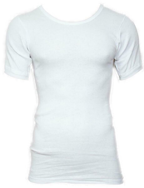 Orig.  Bundeswehr Unterhemd T-Shirt Doppelripp NEU 100% Baumwolle halbarm weiss 7