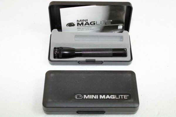 MAGLITE Mini Maglite AA Taschenlampe SCHWARZ NEU 145 mm, ø 25,5 mm