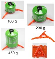 A.B. Faltbarer Gaskartuschenhalter in orange