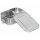 Brotdose Edelstahl Lunchbox Premium mit Silikondichtung  ca. 19x14,5x6,5 cm