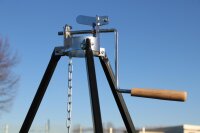 Verstellbarer Teleskop Dreibein mit Rolle...