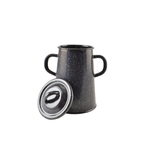 Neu 2 - 30L Ungarischer Emaille Fett Topf Tee Kanne Kaffeekanne Konisch  Fettpfanne 2 Liter