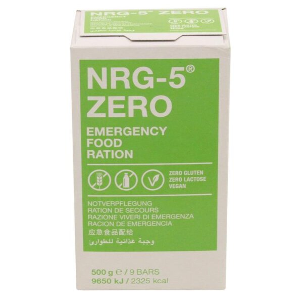 BUNDESWEHR  500g NRG-5 Zero-Notration auf Reisbasis -glutenfrei- Emergency Food
