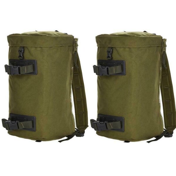 1 Paar MMPS Berghaus Taschen Pockets Seitentasche 20/30l + Schulterriemen Oliv/Coyote