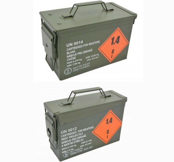 original, US Munitionskiste,  (M548), US Ammo Box, Metallkiste Nato Lagerbestand