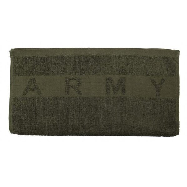 "Army" Handtuch Duschtuch Badedtuch 100x50cm Strandtuch Oliv 100% Baumwolle