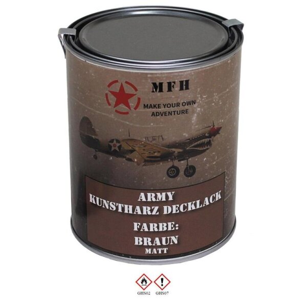  MFH 1 Liter Dose Army Kunstharz Militär Farbe Armee Tarnfarbe BW Fahrzeuge