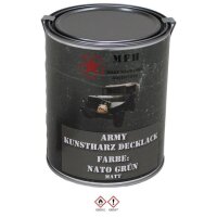 MFH 1 Liter Dose Army Kunstharz  NATO GRÜN