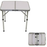 Tragbarer  Camping Tisch, klappbar, Aluminium  Falttisch Rolltisch, Alu, Gestell