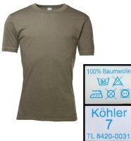 Leo Köhler Bundeswehr  Unterhemd oliv kurz 9 /XL-XXL