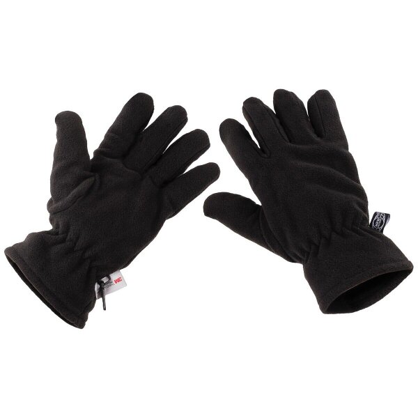 1 Paar Fleece Handschuhe Fleecehandschuhe Winterhandschuhe mit Thinsulate Futter S schwarz