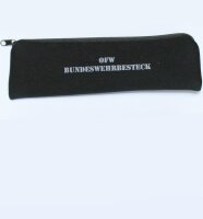 ORIGINAL Bundeswehr Essbesteck  OFW BW Campingbesteck 4-teilig Etui aus Neopren