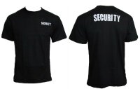 Security T-Shirt schwarz Baumwolle Gr. S
