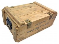 Original Bundeswehr Munition Kiste aus Holz Deko Transportkiste Holzkiste  Natur