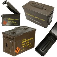 Original Bundeswehr Munitionskiste braun  Lagerbox Werkzeug Kiste Metall gebr.