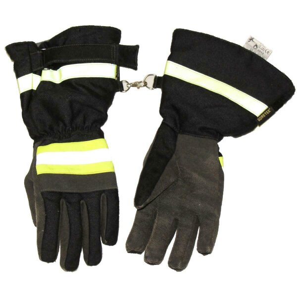 Feuerwehr Handschuhe mit Reflexstreifen  Feuerwehrhandschuhe Gr. 8 - 14
