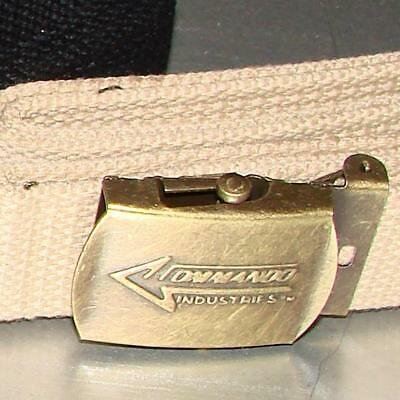 Gürtel Army Style Hosengürtel Messingschloss 3-Fraben Breite: 3,2 cm beige