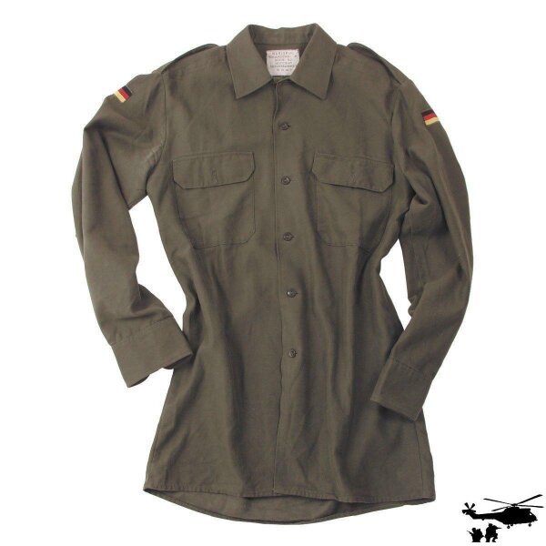 ORIGINAL BW BUNDESWEHR FELDHEMD oliv grün, Bundeswehrhemd Hemd gebraucht  langarm
