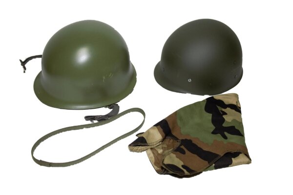 US Army Stahlhelm M1, USA Militärhelm, US-Helm mit Innenhelm Inkl. Tarnbezug ...