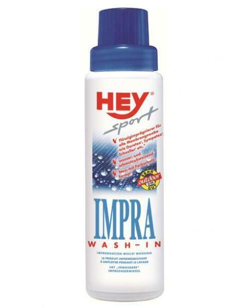 (100ml/5€) Imprägnier Waschmittel HEY-Sport Impra-Wash-In 250ml (für Goretex)